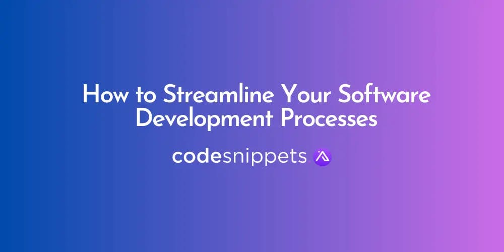 Cover Image for Streamline Your Software Development with Code Snippets AI